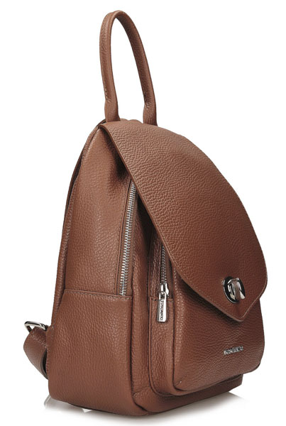 Plecak Toscanio F242 Rudy D19 Skóra Naturalna