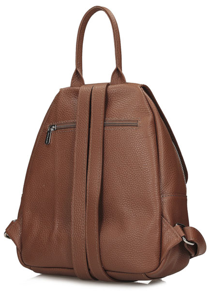 Plecak Toscanio F242 Rudy D19 Skóra Naturalna