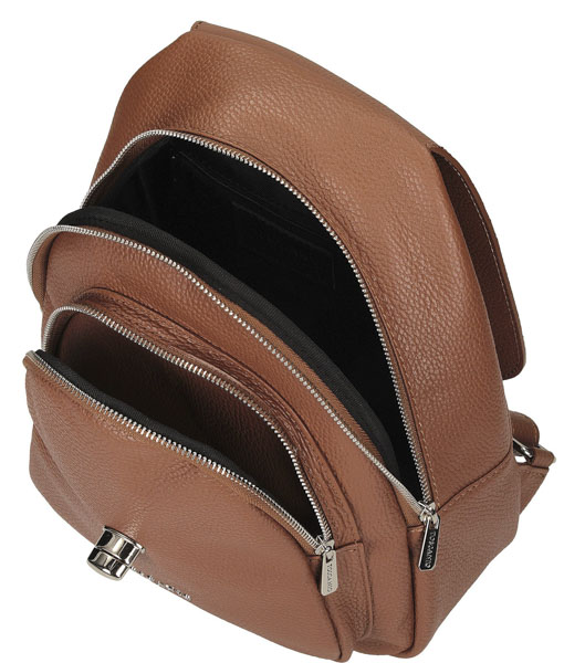 Plecak Toscanio F242 Rudy D19 Skóra Naturalna