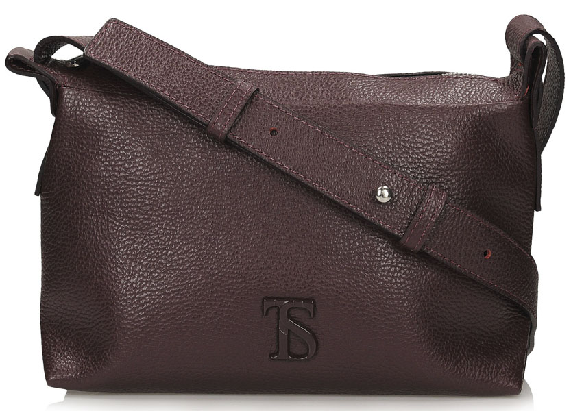 Torebka Toscanio F222 Bordo D54 Skóra Naturalna