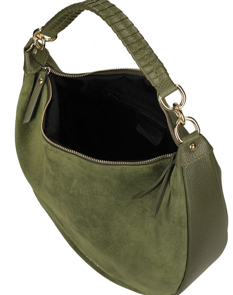 Torebka Toscanio F217 Zieleń D74 Skóra Naturalna 