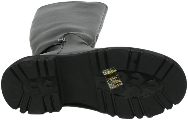 Kozaki Wygodne Sokolski HW Z24-552 BLK Skóra Naturalna Czarne