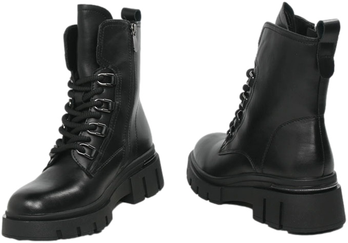 Trzewiki Stylowe Sokolski HW Z24-525 BLK Skóra Naturalna