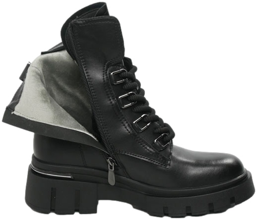 Trzewiki Stylowe Sokolski HW Z24-525 BLK Skóra Naturalna