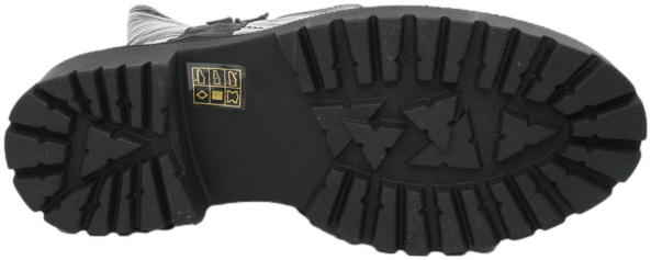Trzewiki Modne Boccato 267-6014 Black Patent Skóra Naturalna_TN