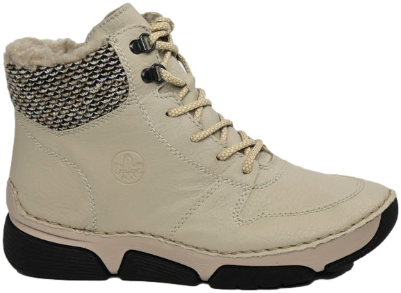 Trzewiki Ocieplane Rieker 45955-60 Beige Beżowe