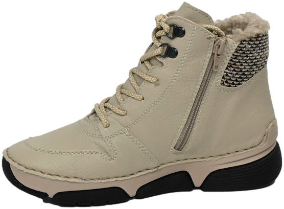 Trzewiki Ocieplane Rieker 45955-60 Beige Beżowe