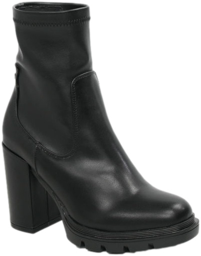 Botki Eleganckie GiosEppo 67452 Black Czarne Skóra Naturalna _TN