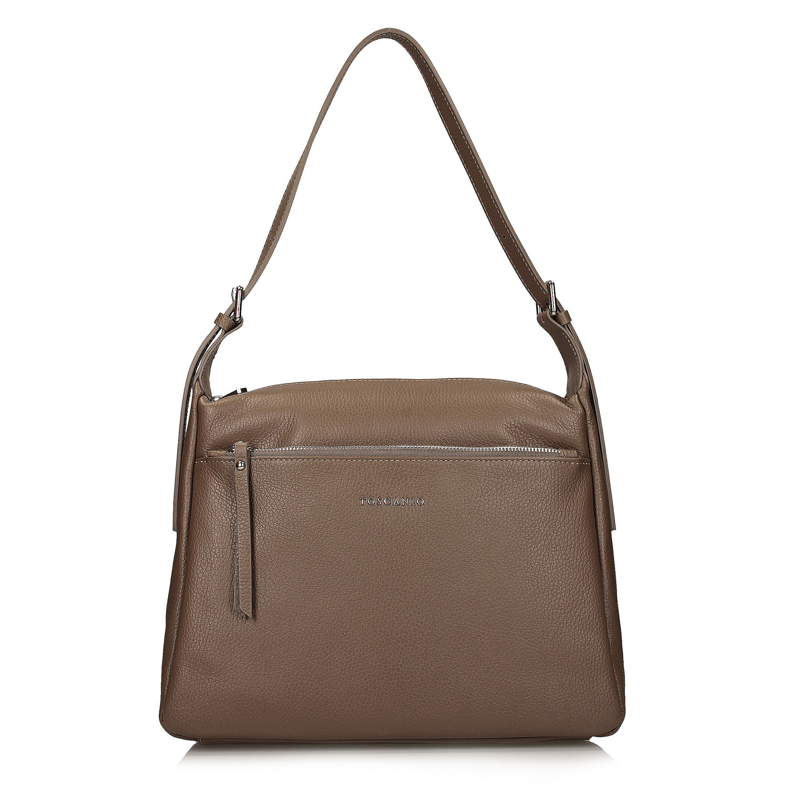 Torebka Toscanio F218 C.Beż D40 Skóra Naturalna 