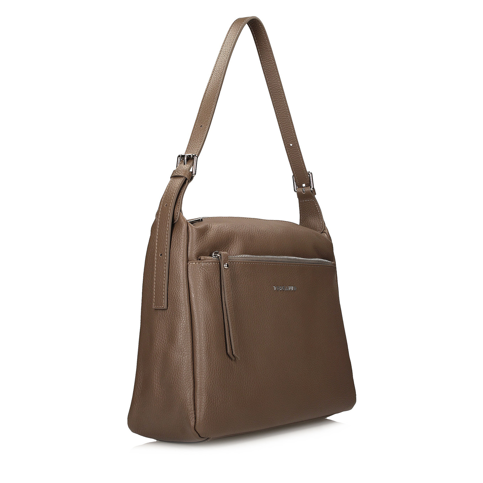 Torebka Toscanio F218 C.Beż D40 Skóra Naturalna 