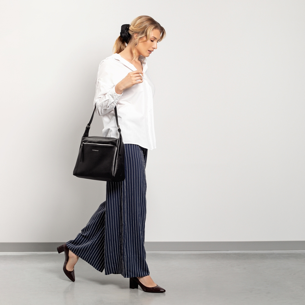 Torebka Toscanio F218 Brąz D21 Skóra Naturalna 