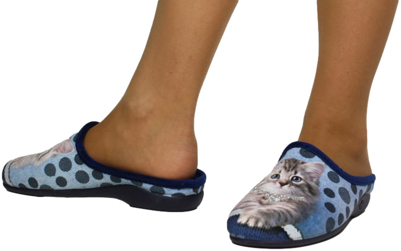 Pantofle Komfortowe Sanital Flex Z304668X Azul