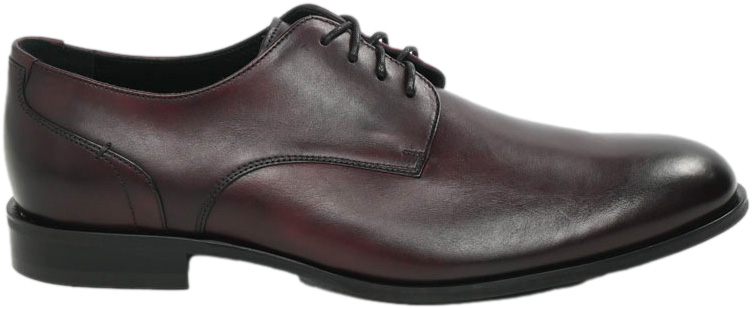 Półbuty Eleganckie Pilpol PW137 K189 Bordo Skóra Naturalna_TN