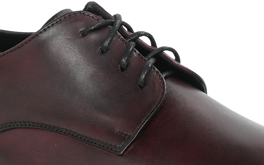 Półbuty Eleganckie Pilpol PW137 K189 Bordo Skóra Naturalna_TN