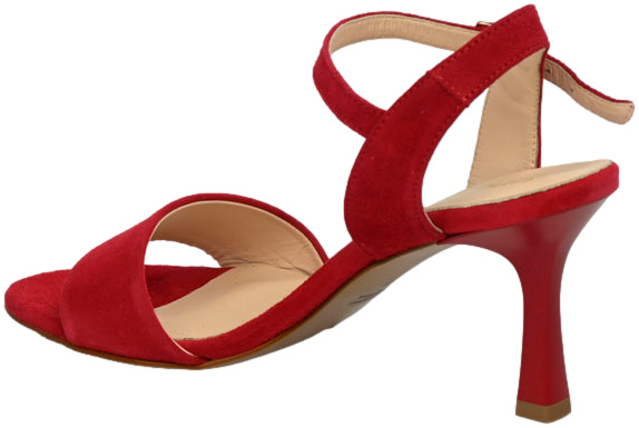 Sandały Stylowe Uncome 34311 Cam Rosso Skóra Naturalna_TN