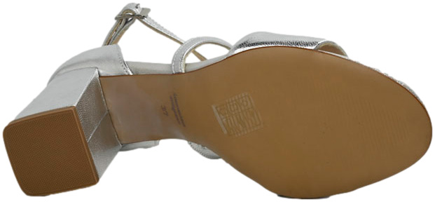 Sandały Stylowe Uncome 34314 Silver Skóra Naturalna_TN