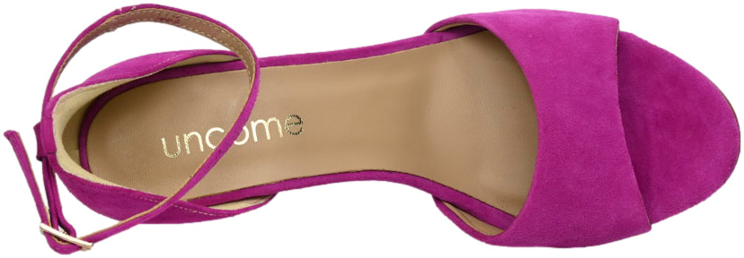 Sandały Stylowe Uncome 34334 Cam.Fuxia Skóra Naturalna_TN