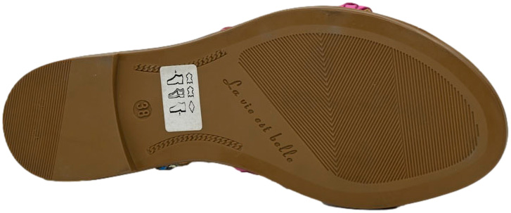 Sandały Stylowe Lan-Kars H22034-M-506 Beż lic Skóra Naturalna_TN