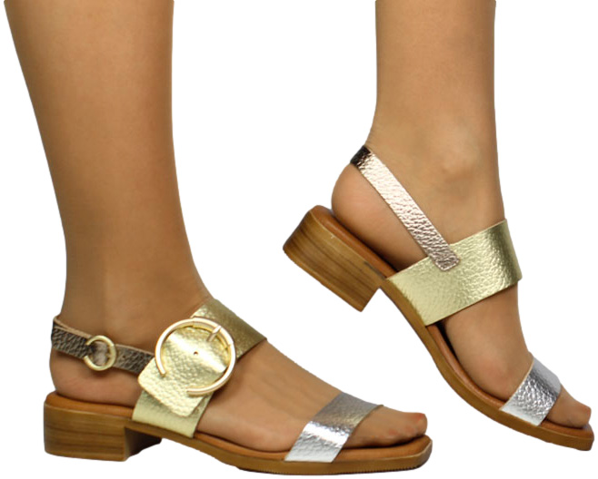 Sandały Stylowe Oh My Sandals 5170 DoyaCava Combi Skóra Naturalna_TN