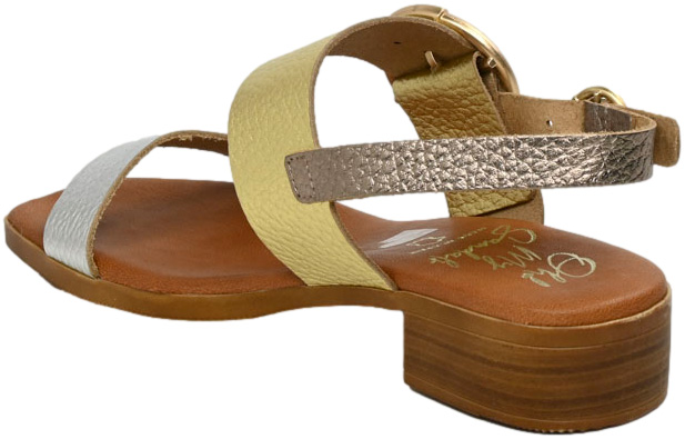 Sandały Stylowe Oh My Sandals 5170 DoyaCava Combi Skóra Naturalna_TN