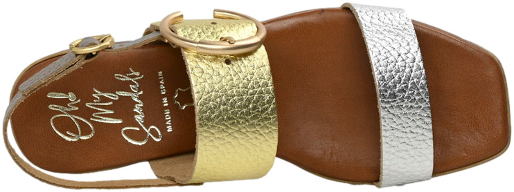 Sandały Stylowe Oh My Sandals 5170 DoyaCava Combi Skóra Naturalna_TN
