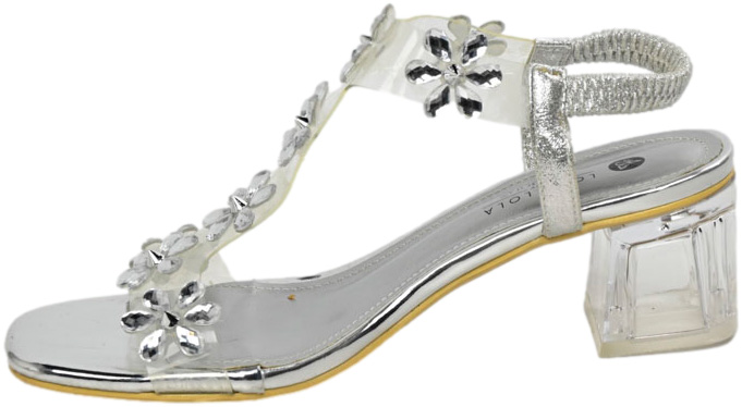 Sandały Modne Sca'viola lola lola H-20 Silver Srebrne_TN