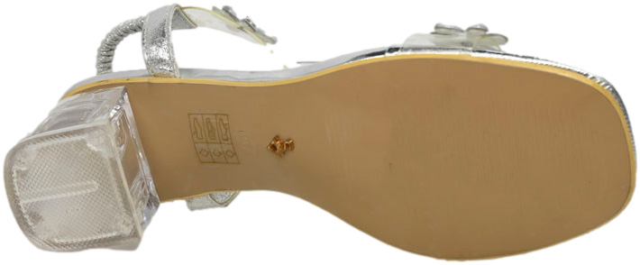 Sandały Modne Sca'viola lola lola H-20 Silver Srebrne_TN