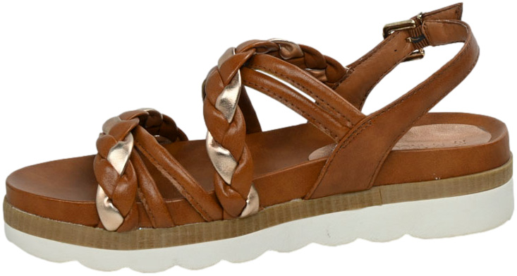 Sandały Stylowe Marco Tozzi 2-28412-28-372 Cognac Ant.Com_TN