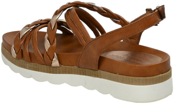 Sandały Stylowe Marco Tozzi 2-28412-28-372 Cognac Ant.Com_TN