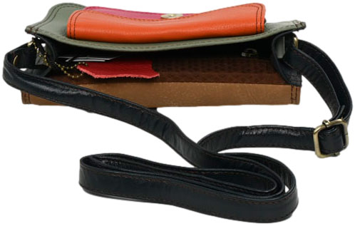 Torebka Wykonana Ręcznie Olivka 100064W-1 Tina Multikolor Skóra Naturalna