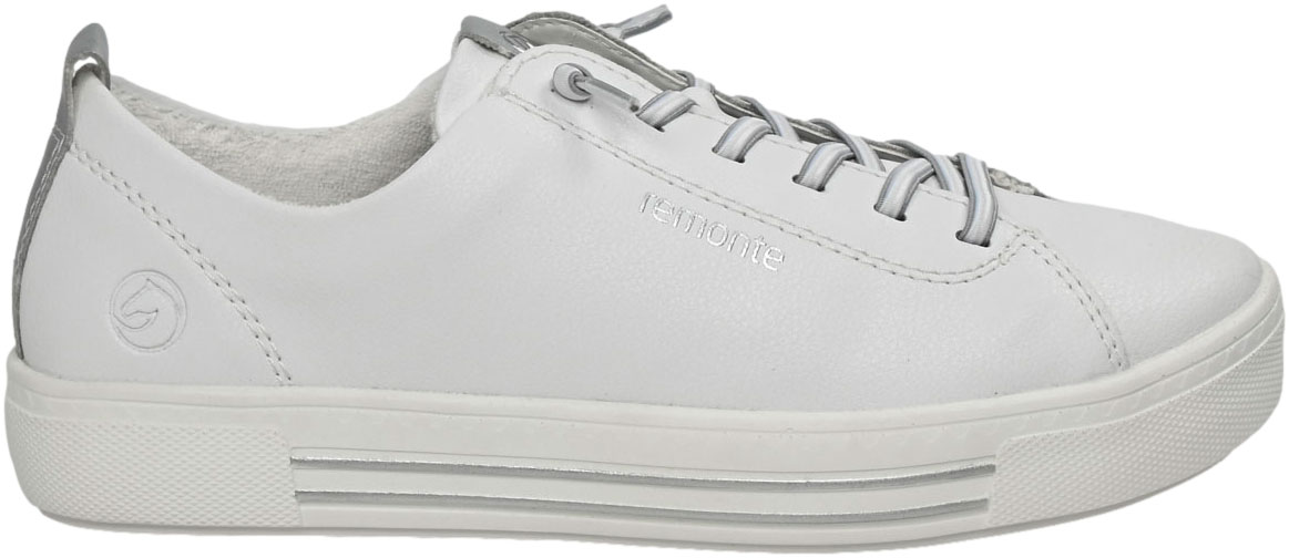 Sneakersy Stylowe Remonte D0913-80 White Białe Skóra Naturalna