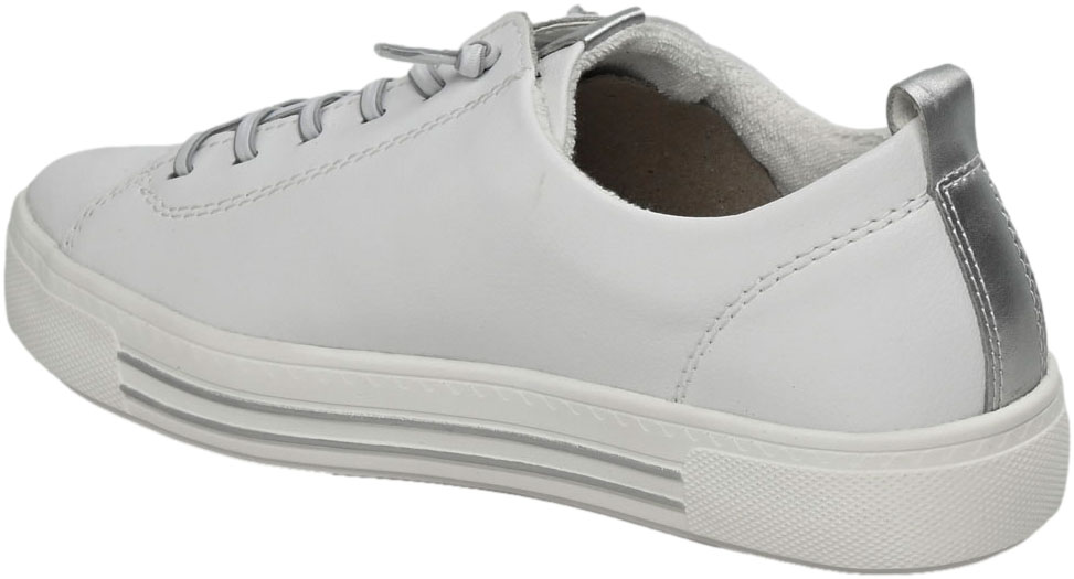 Sneakersy Stylowe Remonte D0913-80 White Białe Skóra Naturalna