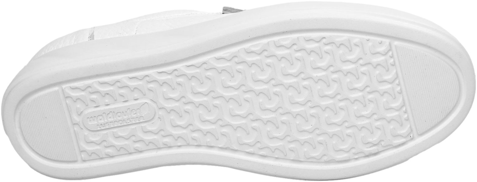 Sneakersy Wygodne Waldlaufer 622003 200 663 White Białe Skóra Naturalna