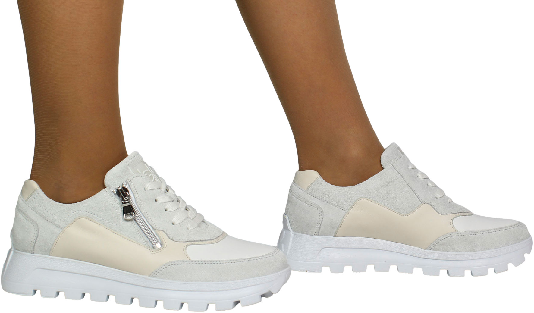 Sneakersy Wygodne Waldlaufer 993003 500 297 H-Ajala Snow Sabia Skóra Naturalna