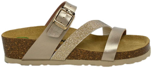 Klapki Stylowe Brinkmann 700753-82 Xalo Gold Złote Anatomiczna Wkładka