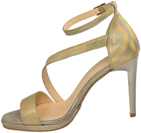 Sandały Stylowe Uncome 32102 Skorzane Tesla Beige Skóra Naturalna_TN