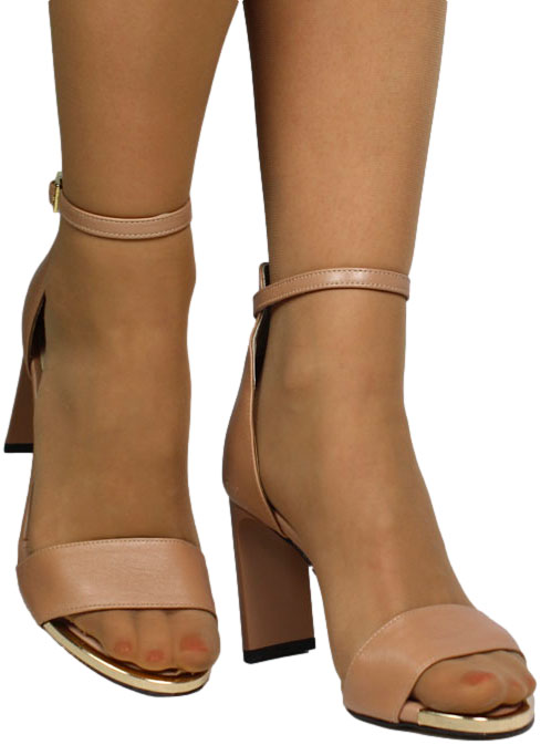 Sandały Stylowe Karino 3675-007 Beż Skóra Naturalna_TN