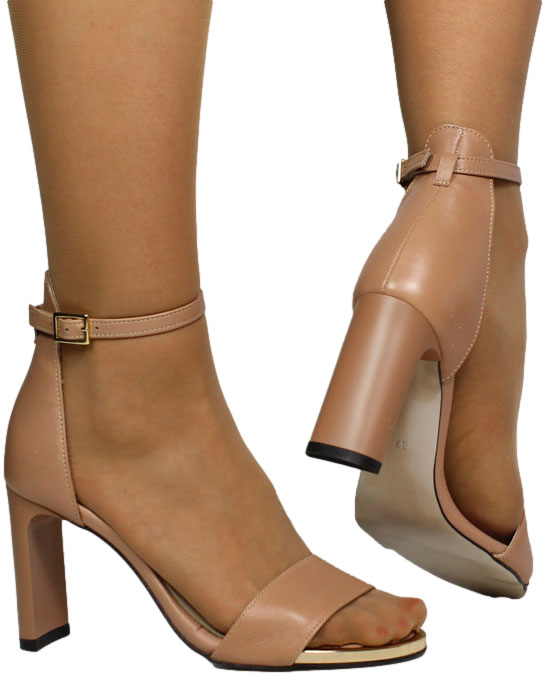 Sandały Stylowe Karino 3675-007 Beż Skóra Naturalna_TN