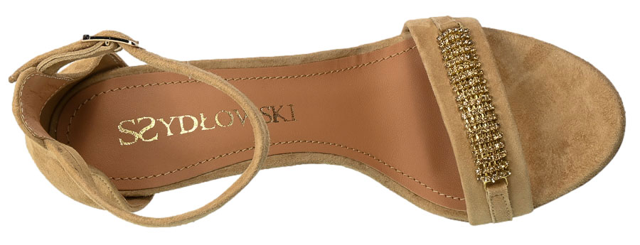 Sandały Stylowe Szydłowski 2827 Skórzane 3009 Brąz Skóra Naturalna_TN