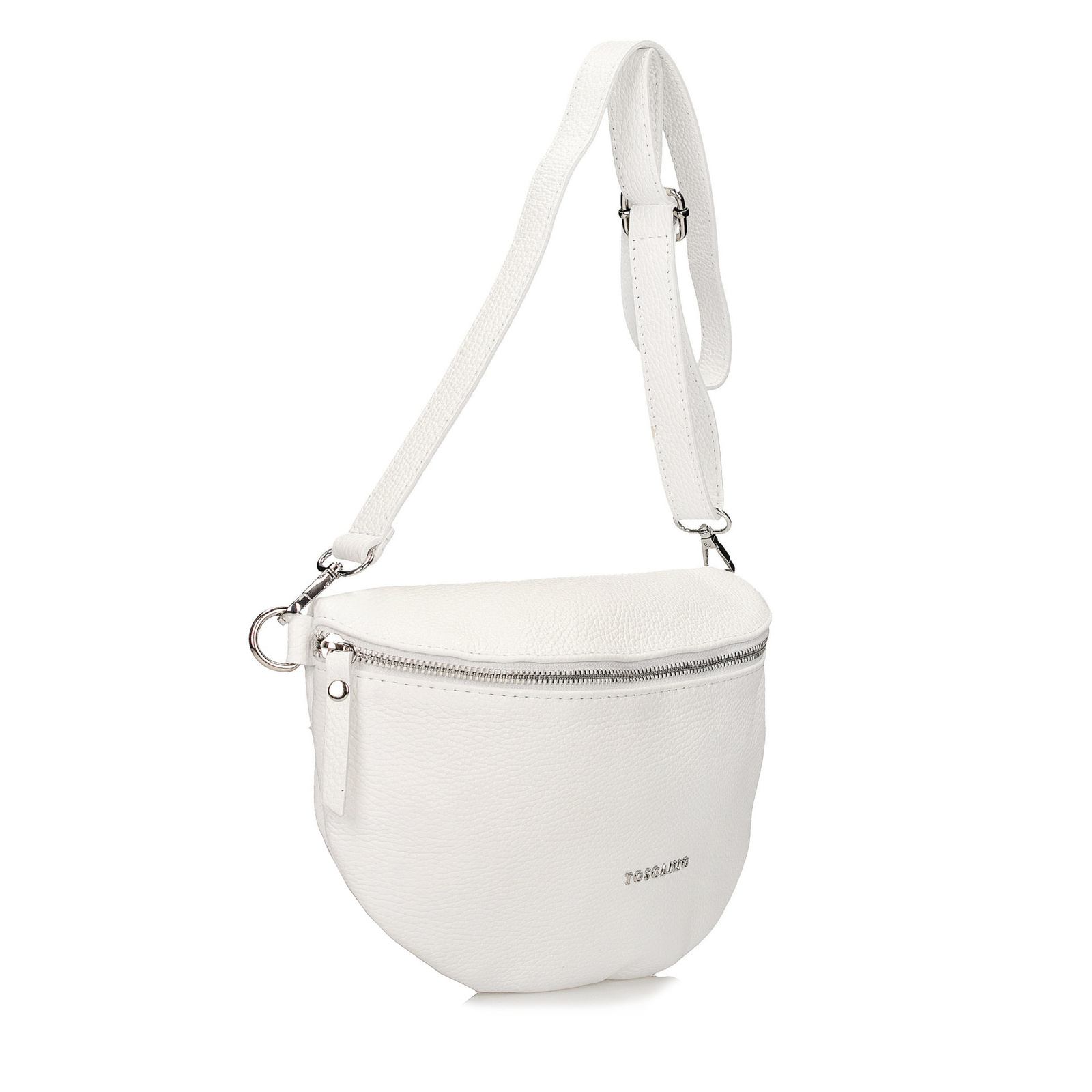 Torebka Toscanio F181 Biała D01 Skóra Naturalna