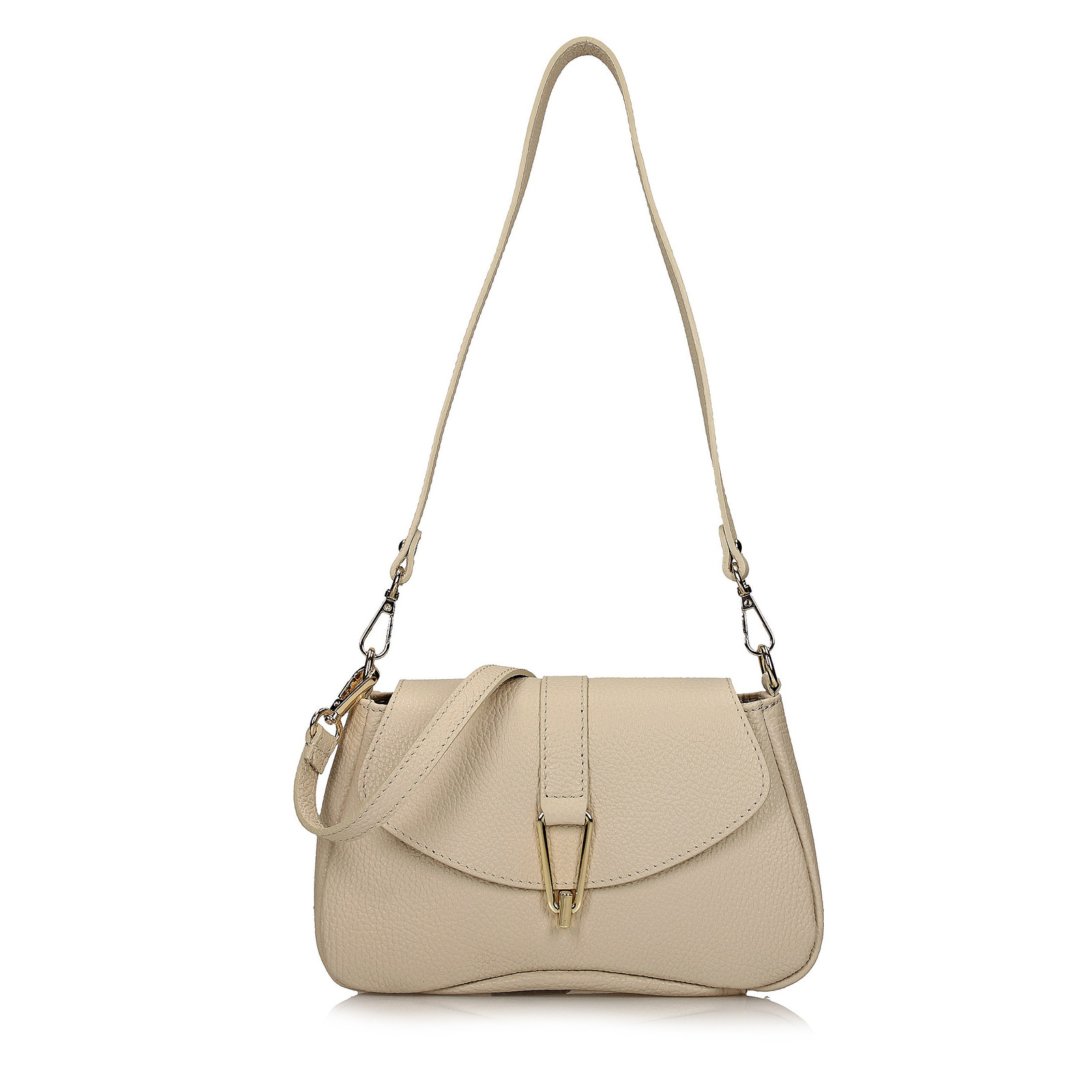 Torebka Toscanio F206 Krem D37 Skóra Naturalna