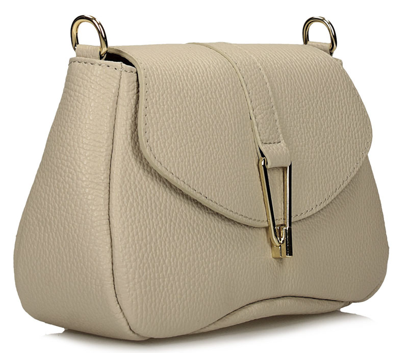 Torebka Toscanio F206 Krem D37 Skóra Naturalna