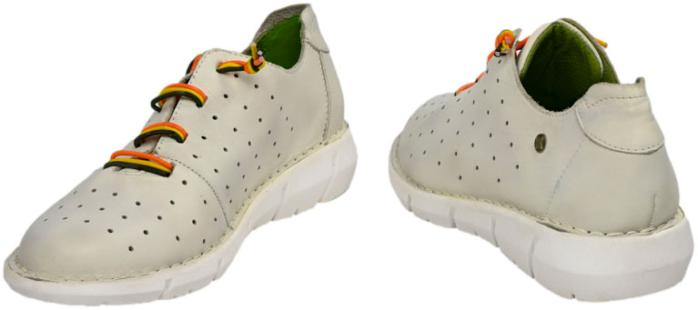 Sneakersy Modne Maciejka P6811-11 001 Biały Skóra Naturalna 
