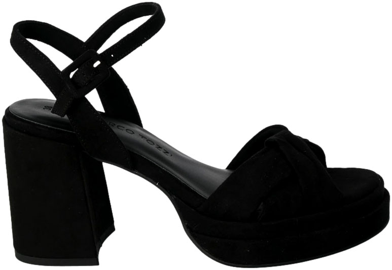 Sandały Stylowe Marco Tozzi 2-28360-20 001 Black Czarne_TN