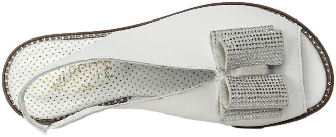 Sandały Eleganckie Exquisite 1361 Białe Lico 2 Skóra Naturalna_TN