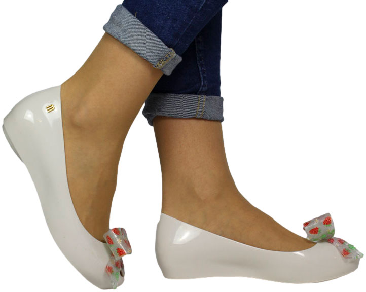 Baleriny Stylowe Melissa 33464-50753 Beige White_TN