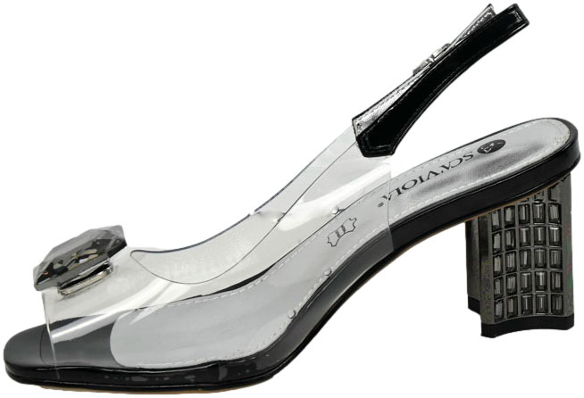 Sandały Eleganckie Scaviola S-360 Black Czarne