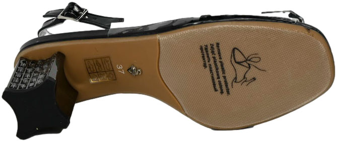 Sandały Eleganckie Scaviola S-360 Black Czarne