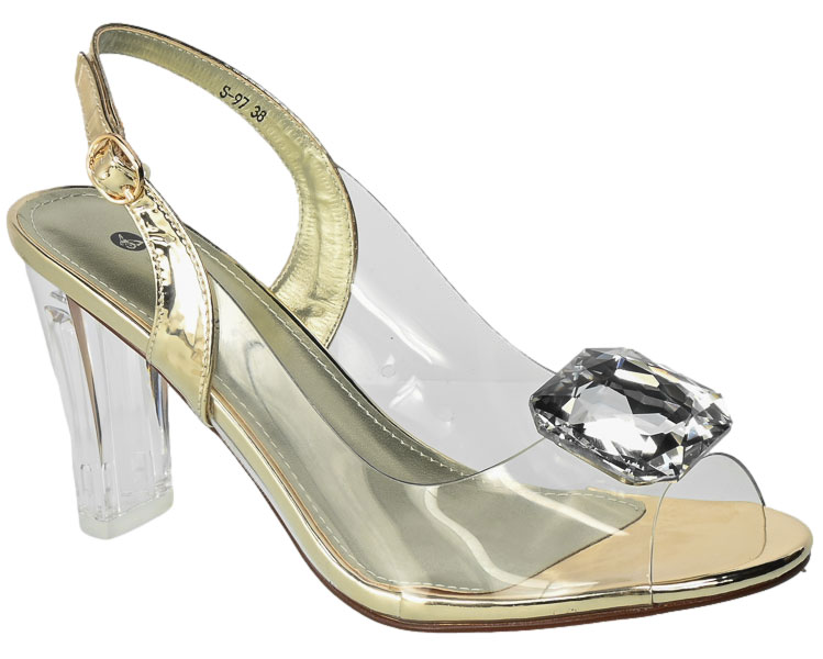 Sandały Stylowe Scaviola S-97 Gold Złoty_TN