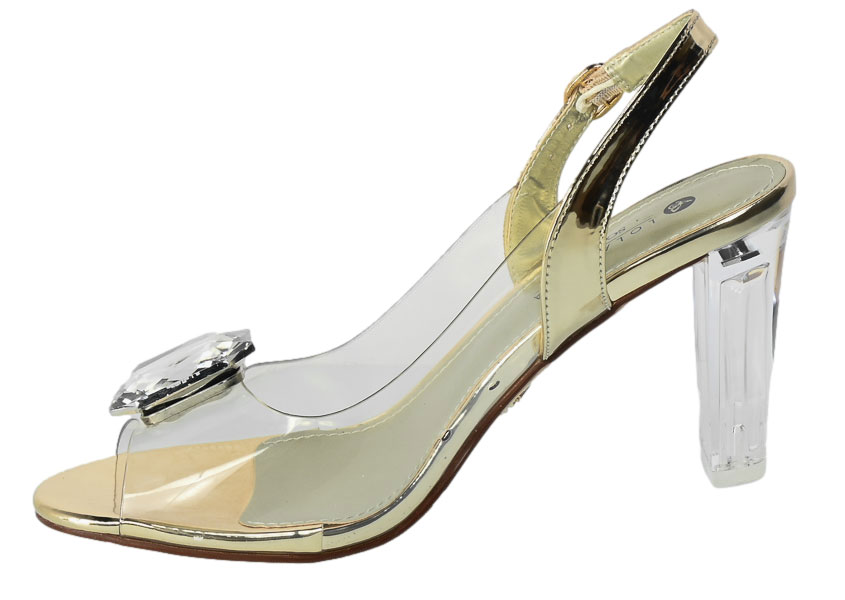 Sandały Stylowe Scaviola S-97 Gold Złoty_TN